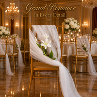 Chemin de table en polyester (Terylène) de style européen pour mariages, fêtes et décorations de maternelle