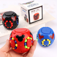 Jouet promotionnel de premier choix 2 en 1 : Cube magique de vitesse et Cube rotatif Magic Bean Hamburger, jouets éducatifs anti-stress