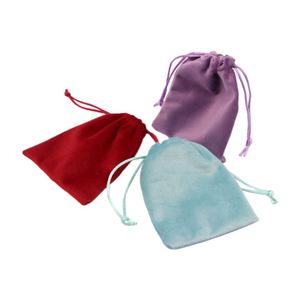 Sac à poussière en velours Lisi 7*9cm avec cordon de serrage, en tissu doux, pour bijoux, bonbons, cadeaux, recyclable avec impression par estampage - Product Image 3