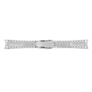 Bracelet de montre vintage de luxe en acier inoxydable, design élastique avec fermoir papillon, taille 40-49 mm - Product Image 2
