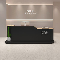 Comptoir de réception moderne de luxe, mobilier de bureau et de salon, table d'accueil simple et moderne, comptoir de réception personnalisé pour bureau et salon