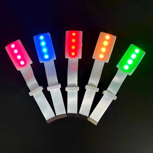 Bracelet lumineux de concert, accessoire portable pour fêtes, mode néon créative, 15 couleurs <span class=keywords><strong>LED</strong></span>, 800m, télécommande 433MHz - Product Image 1