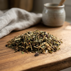 Tulsi en vrac coupé (Ocimum tenuiflorum) – Herbes séchées coupées pour commandes en gros - Product Image 3