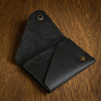 Dompet Koin Kulit Sapi Retro Grosir Pabrik, Kulit Asli Minimalis Mini untuk Pria, Custom