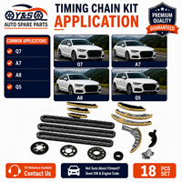 طقم سلسلة توقيت كامل جديد مكون من 18 قطعة لسيارات Q7/A7/A8/Q5/Touareg 3.0TDI V6 EA897 2015+ بديل مباشر للمعدات الأصلية