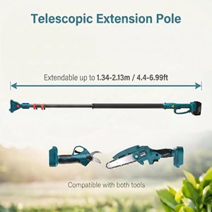 Sécateur électrique professionnel MulinSen 21V au lithium, mini-tronçonneuse portative avec perche <span class=keywords><strong>télescopique</strong></span> - Product Image 4