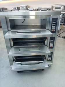 Machine à pain commerciale, fours de boulangerie électriques/gaz, four de cuisson à 2 niveaux et 4 plateaux pour restaurant, équipement de cuisson à vendre - Product Image 6
