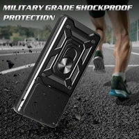 Protection d'objectif de fenêtre de caméra coulissante étuis de téléphone portable pour Motorola Edge 60 Pro Fusion Ultra 5G 2025 anneau béquille couverture arrière