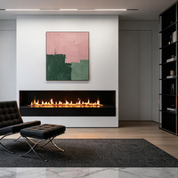 Cheminée Inno-Fire de 60 pouces (150 cm) avec télécommande, chauffage intérieur au bioalcool