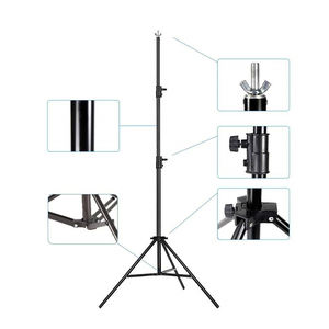 Achtergrondstandaard Fotostudio Achtergronden Stand Kit Voor Fotografie Rekwisieten Portretproductshoot Met Mousseline Effen Kleur Achtergrond - Product Image 3
