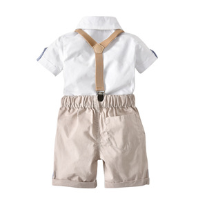 Conjuntos de Ropa para Niños, Elegantes Conjuntos de Pantalones con Tirantes y Corbata de Moño para Bebés - Product Image 2