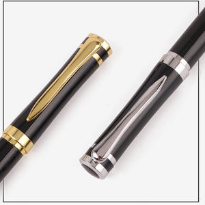 ปากกาลูกลื่นโลหะสีดำคุณภาพสูงหรูหรา พร้อมบริการสกรีนโลโก้ตามสั่ง สำหรับของขวัญธุรกิจ ผลิตจากสแตนเลส - Product Image 5