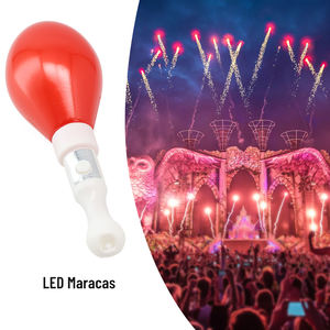 Jumon 1 pièce Maracas LED multicolores à piles AAA, lampe clignotante multi-modes pour jeu sensoriel, fête, utilisation en extérieur - Apprentissage musical - Product Image 6