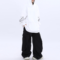 Personnalisé de Haute Qualité Surdimensionné Vintage Araignée Motif Hoodies Hommes High Street Hip Hop Style XS Taille Français Tissu pour Couples