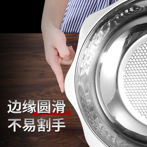 Stainless Steel Dual Compartment Pot 2.1L-4L Nonstick Design For Induction Cooker Household Restaurant Use - Product Image 2