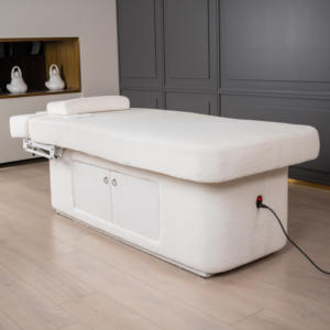 Massageliege mit Massagesessel aus Massivholz, elektrisch verstellbar mit 4 Motoren, anpassbare Farbe, Kosmetikliege für Schlafzimmer & Fitnessstudio - Product Image 3