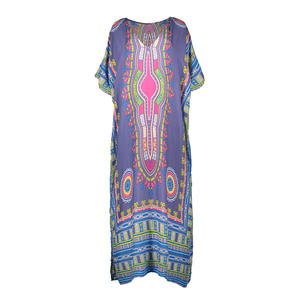 الربيع و الصيف الساخن بيع أمريكا الجنوبية نمط عارضة المرأة زائد اللباس فستان مُزين بطباعة رداء الشاطئ اللباس - Product Image 3