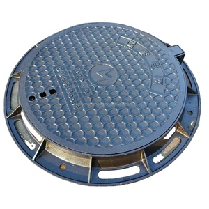 Couvercle de trou d'homme circulaire 700 robuste <span class=keywords><strong>fonte</strong></span> ductile et coulée d'acier pour routes et puits d'<span class=keywords><strong>eau</strong></span> de pluie - Product Image 1