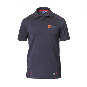 Polo respirant gris 2XL pour homme, manches courtes, vêtements de travail pour usage en usine - Product Image 2