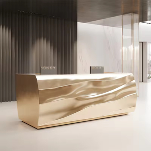 Mostrador de Recepción Personalizado Único con Formas Inusuales para Áreas de Recepción Comercial - Product Image 5