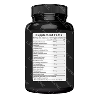 Étiquettes personnalisées – Complément pour hommes : Capsules de Vitamine et d'Herbe de Chèvre Cornée 100 % Naturelles – Stimulant de Santé et d'Endurance à Base de Plantes