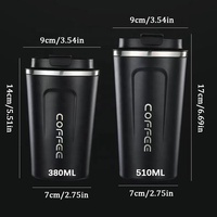 Bouteille d'eau intelligente personnalisée avec logo, 510 ml, affichage de la température LED, en acier inoxydable, thermos de voyage pour café, mug isotherme, 6-12
