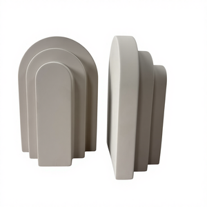 מחזיקי ספרים דקורטיביים מבטון נגד החלקה, לקישוט הבית, מחזיקי ספרים לשולחן - Product Image 4