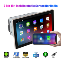 Autoradio double DIN rotatif 10,1 pouces, autoradio Android 2 DIN, lecteur MP5, autoradio, lecteur audio de voiture, navigation GPS, CarPlay