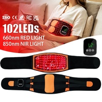 Verbesserte Nahinfrarot-Rotlichttherapie-Wickelbandage mit 102 LEDs, Wärme- und Vibrationstherapie, OEM-Hersteller
