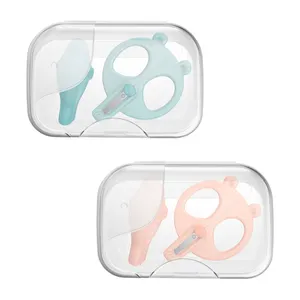 Vente en gros Kit de soin des ongles pour bébé Fournitures pour nouveau-né avec étui de voyage