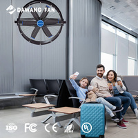 Ventilateur axial industriel haute performance DAWANG 220V 0.55KW à grande vitesse, 48 pales, télécommande/application, grand ventilateur d'air frais