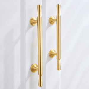 ขายส่งทองเหลืองสไตล์สแกนดิเนเวียที่ทันสมัยแสงหรูหราดึงฮาร์ดแวร์ทองหลุมเดียวลูกบิดฝรั่งเศส - Product Image 5