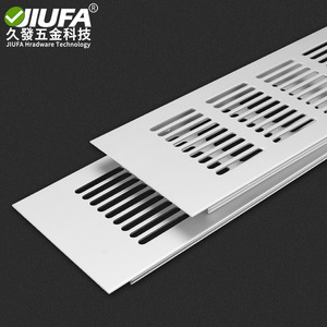 JiuFa Aluminum Alloy Ventilation Mesh 80mm Detachable Wall Mount For <b>Wardrobe</b> Cabinet Furniture Heat Dissipation - Product Image 1
