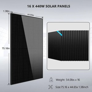 Kit Solar Híbrido Su NG LdP de 11.4KW 48V Bifásico con Batería de Litio de 20.48KWH y 16 Paneles Monocristalinos de Silicio de 440W - Product Image 5