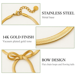 Pulsera de Cadena de Eslabones de Acero Inoxidable con Baño de Oro de 14K al Vacío, Opciones de Color Dorado y Plateado - Product Image 2