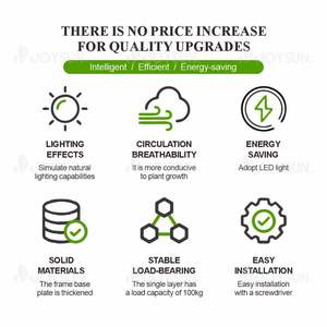 גדול פנימי hydroponics אנכי מקורה מדף צמח צמח cea עבור ירקות פירות עלים ירוקים גיליון חממות מחשב לגדול - Product Image 2