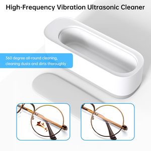 New Intelligent Electric Portable Household Multi-Function 46kHz Stainless Steel Ultrasonic Cleaner 350ml Capacity Digital <b>Timer</b> - Product Image 3