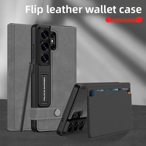 เคสโทรศัพท์แบบใส่การ์ดได้ รุ่น S26 Ultra Flip  ผิวสัมผัสนุ่ม ป้องกันรอยนิ้วมือ  วัสดุหนัง เหมาะสำหรับ Samsung S26 Ultra - Product Image 2
