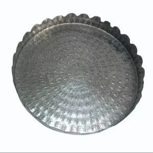 Plateau de service en métal le plus vendu, plateau de service avec poignées en métal, plateau en métal fait main pour la cuisine, la salle à manger, la décoration d'hôtel - Product Image 1