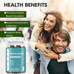 Gommes d'extrait de feuilles de Ginkgo Biloba ASAP Supplément naturel pour le cerveau Gommes au Ginkgo Biloba - Product Image 2