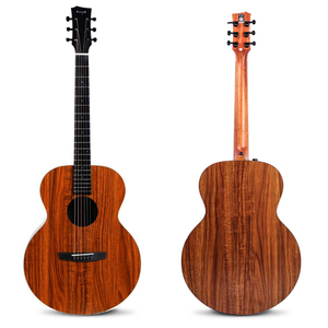 Guitare acoustique Enya 36 pouces 41 pouces EQ HPL 6 cordes Guitare de voyage Noire Touche en <span class=keywords><strong>Richlite</strong></span> Finition mate exquise Coffret cadeau inclus - Product Image 2