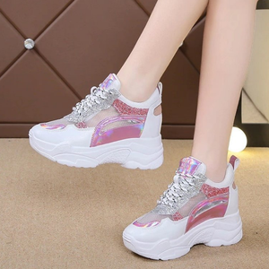 Nuove <span class=keywords><strong>Sneakers</strong></span> di Lusso alla Moda <span class=keywords><strong>con</strong></span> Suola Spessa per Donna, Scarpe da Corsa in Rete, Scarpe Sportive da Passeggio per Donna - Product Image 3