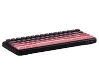 AJAZZ AK680 MAX 68% Keyboard mekanis, pasang atas hitam/merah muda dengan saklar magnetik Keyboard Gaming TKL untuk PC