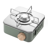 SOLO WILD Camping Mini Cassette Cuisinière À Gaz En Plein Air Portable Cuisinière Pique-Nique Équipement Ustensiles De Cuisine Cuisinière Touristique Outils et Sac