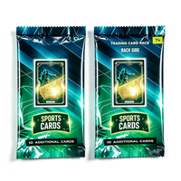 Pochette personnalisée anti-humidité pour cartes, sac d'emballage métallique thermoscellé pour cartes de sport et TCG
