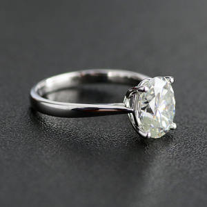 Gioielli provenza 2ct DEF <span class=keywords><strong>Moissanite</strong></span> 4 punte anelli 10k 14k oro 18 carati regalo stile classico per fidanzata moglie - Product Image 4