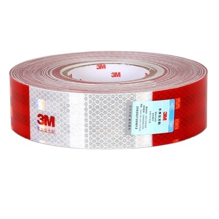 Reflective Tape Outdoor Red White Waterproof Self Adhesive DOT-C2 Safety Caution Reflector Conspicuity Dot Tape for Cars Trailer