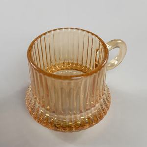 Taza de Café Creativa de Vidrio Ámbar de Boca Ancha de 150 ml con Asa, Impresión Serigrafiada, Fácil de Abrir, para Té de la Tarde y Bebidas Energéticas - Product Image 4