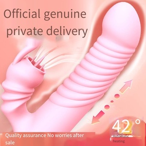 Vibradores 3 en 1 con Estimulación del Punto G para Mujeres, Juguetes Sexuales con Cabezal Oscilante y Calentamiento, Dildo de Silicona Seguro para Mujeres, Juguetes para Adultos - Product Image 2