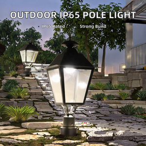 Modern LED AC Outdoor Aluminum IP65 Garden & Street Parking Lot <b>Lighting</b> Column Lamp <b>Pole</b> - Product Image 2